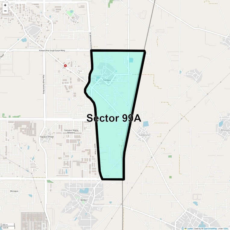 Location Map of Sector 99a