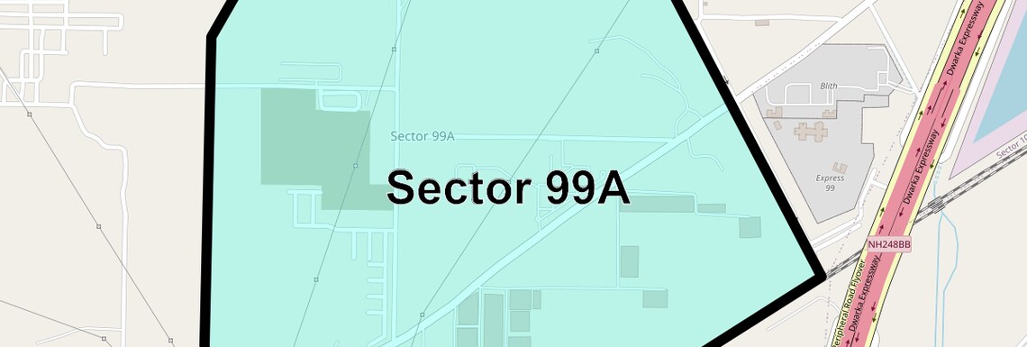 Location Map of Sector 99A, Gurgaon