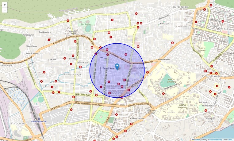 Location Map of Seetamma Peta