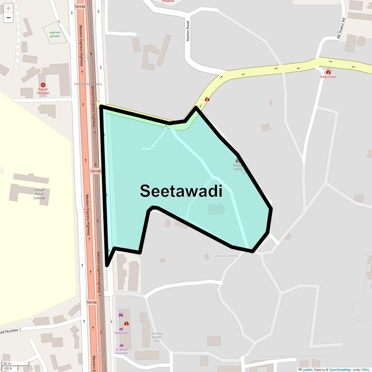 Location Map of Seetawadi