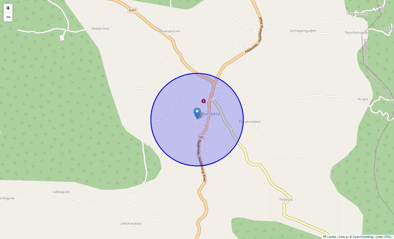 Location Map of Seethampeta, Vizag