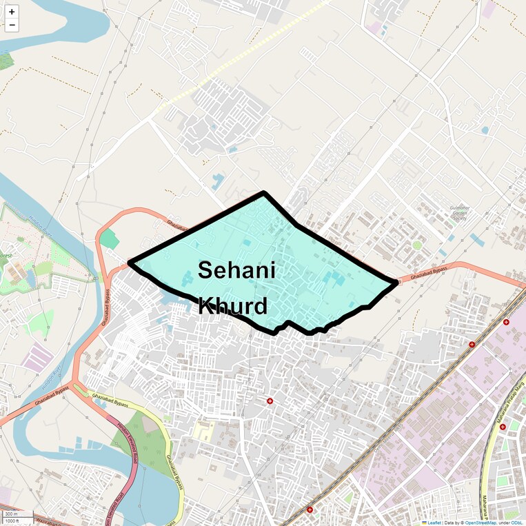 Location Map of Sehani Khurd