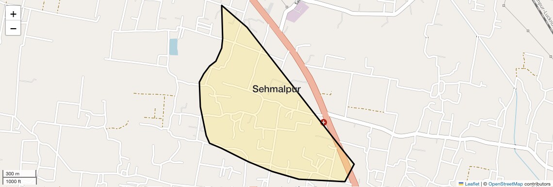 Location Map of Sehmalpur, Varanasi