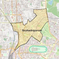 Seshadripuram Map