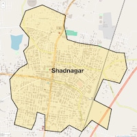 Shadnagar Map
