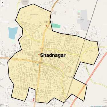 Location Map of Shadnagar, Hyderabad