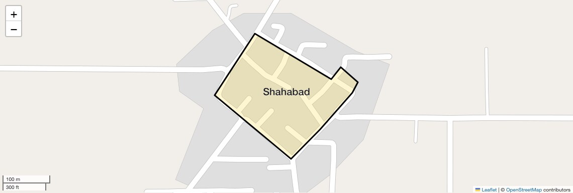 Location Map of Shahabad, Faridabad
