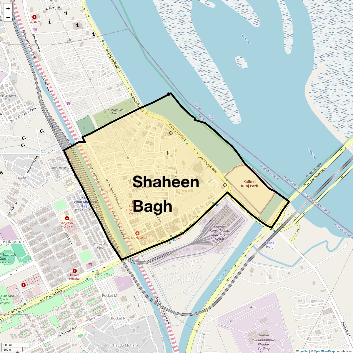 Check Time Travel of Shaheen Bagh, Delhi