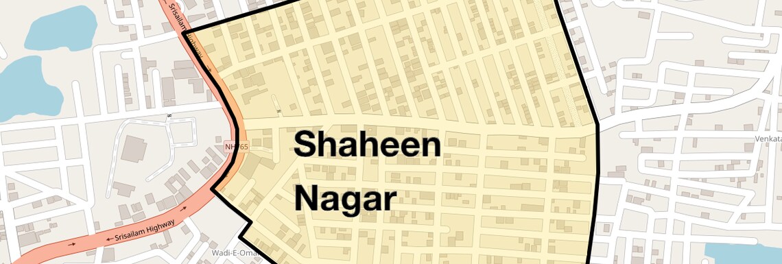 Location Map of Shaheen Nagar, Hyderabad