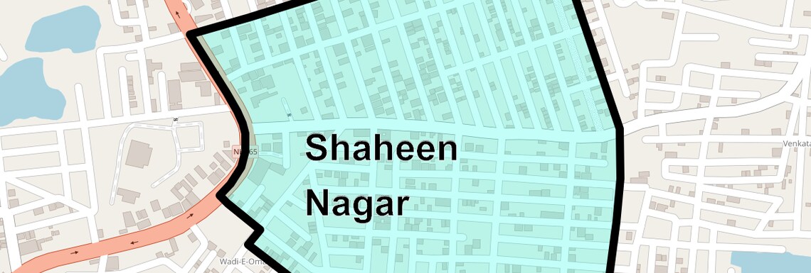 Location Map of Shaheen Nagar, Hyderabad