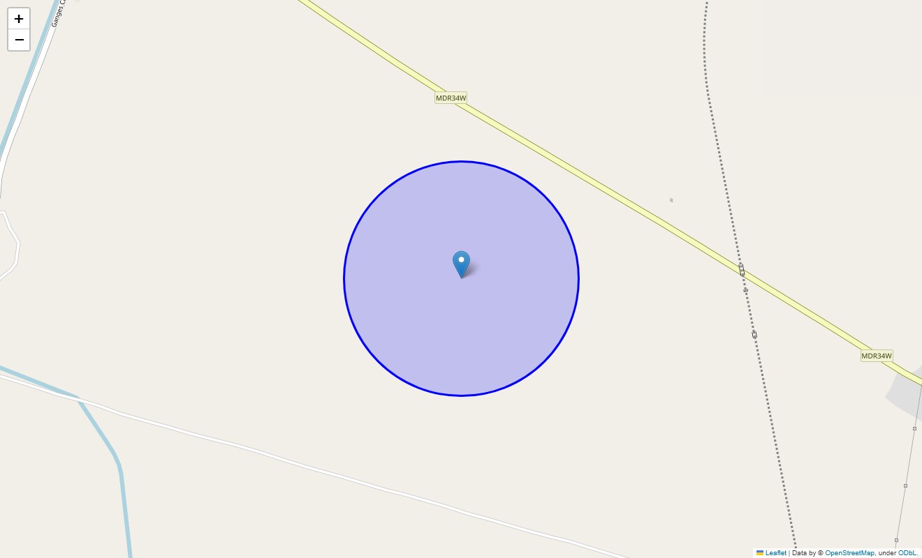 Location Map of Shahpur Jainpur, Meerut