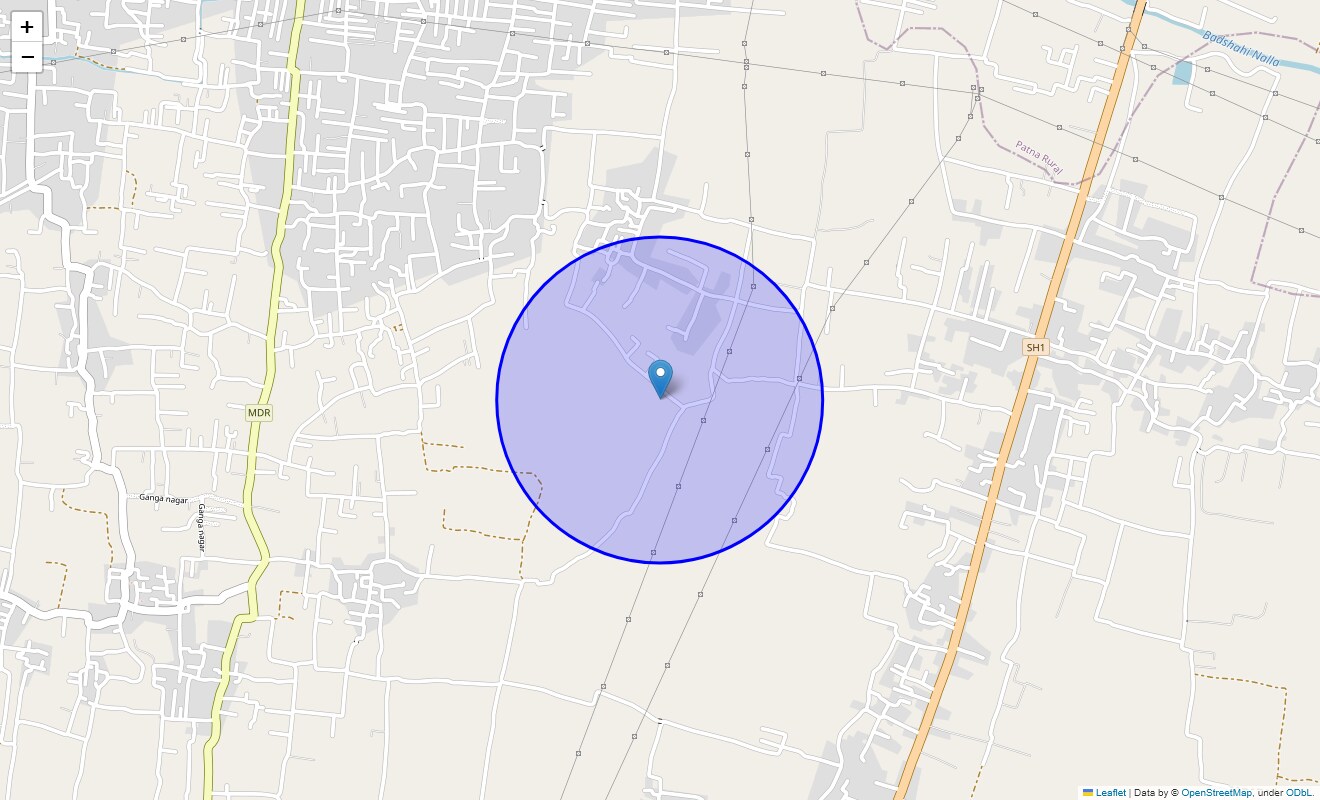 Location Map of Shahpur, Patna