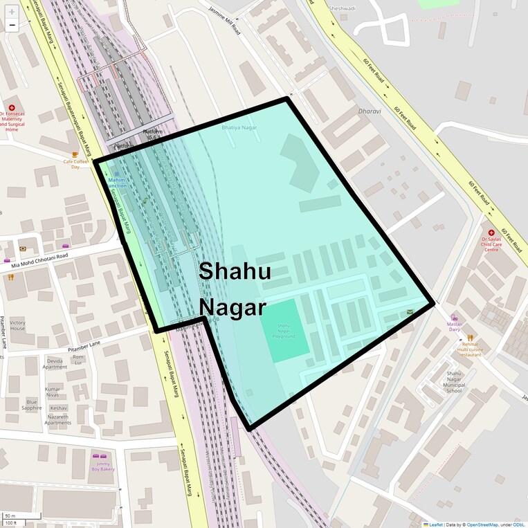 Location Map of Shahu Nagar