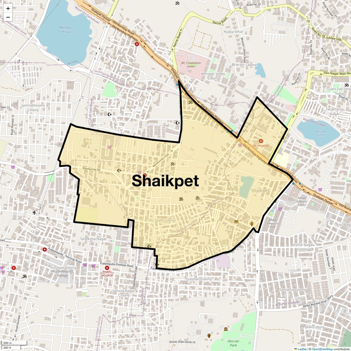 Check Time Travel of Shaikpet, Hyderabad