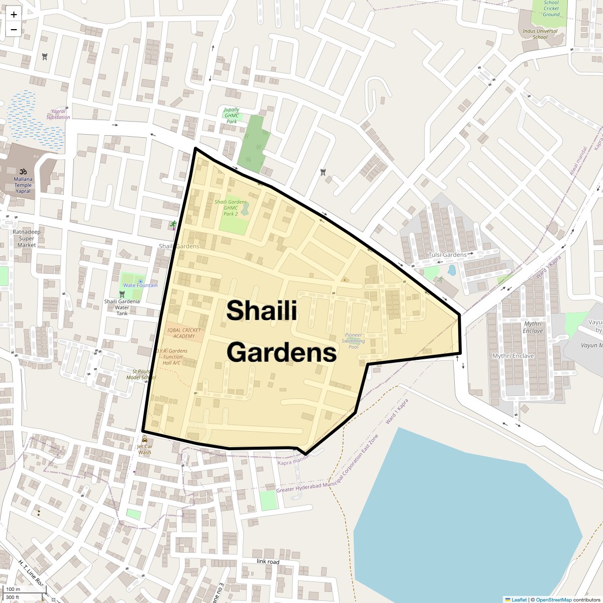 Check Time Travel of Shaili Gardens, Hyderabad