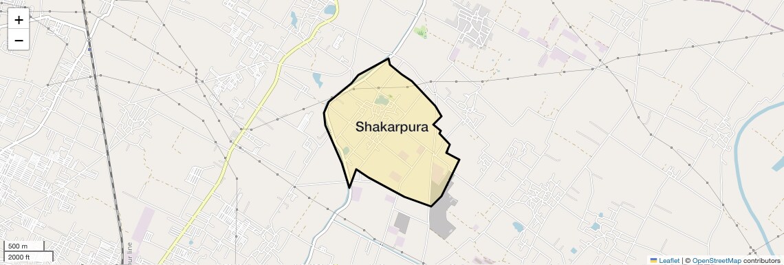 Location Map of Shakarpura, Ghaziabad