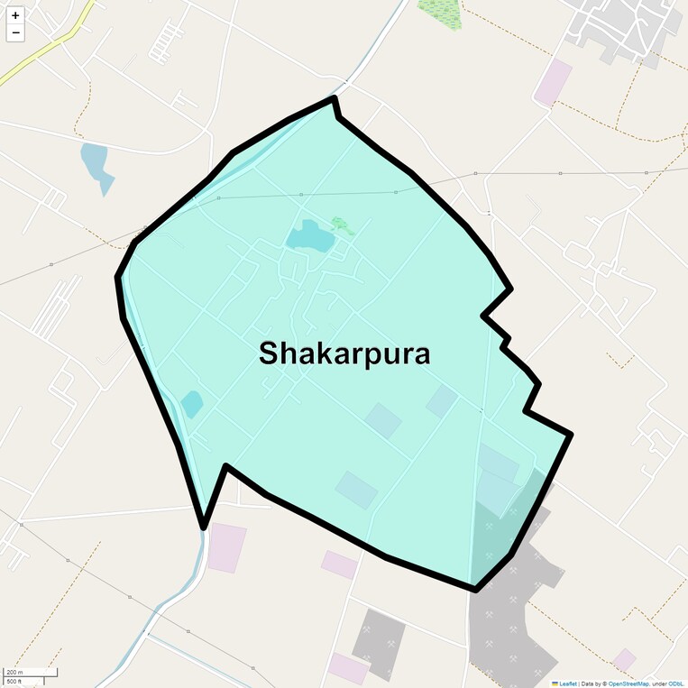 Location Map of Shakarpura