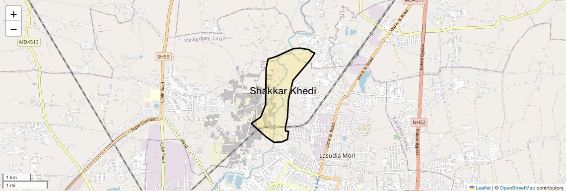 Shakkar Khedi Map