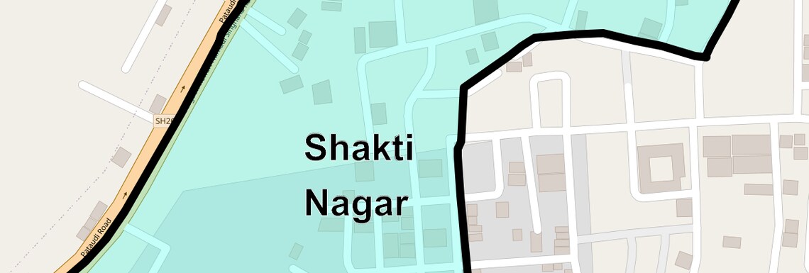 Location Map of Shakti Nagar, Gurgaon