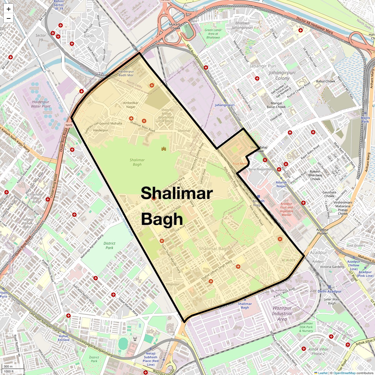 Check Time Travel of Shalimar Bagh, Delhi