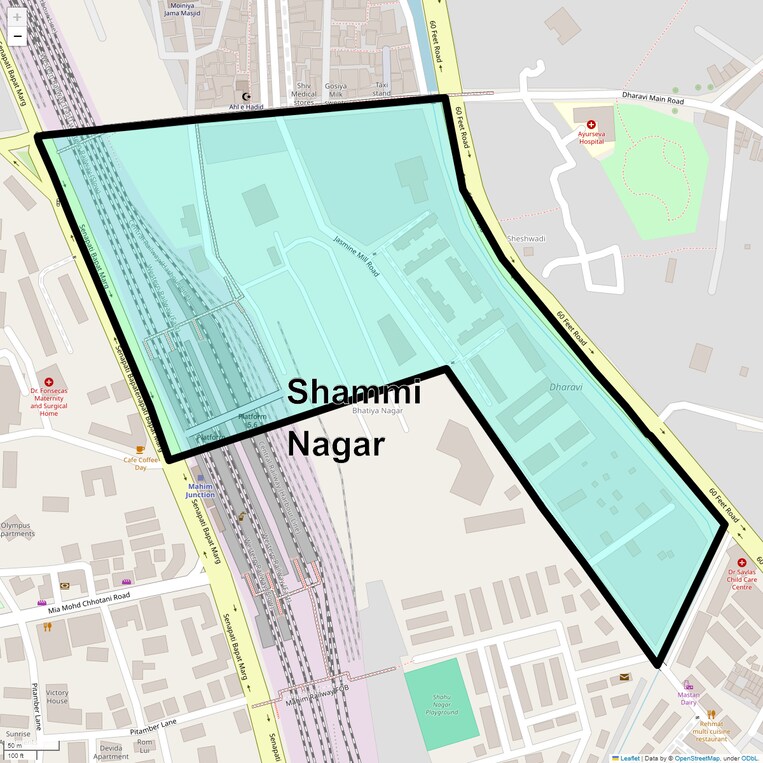 Location Map of Shammi Nagar