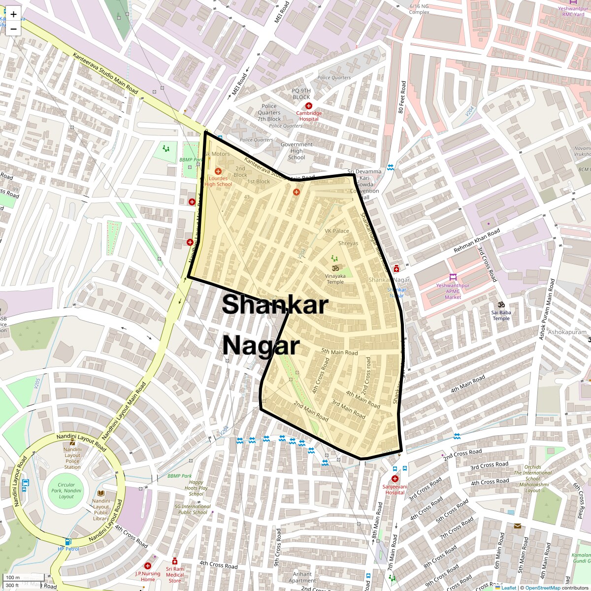 Shankar Nagar Map