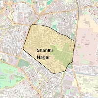 Shanthi Nagar Map