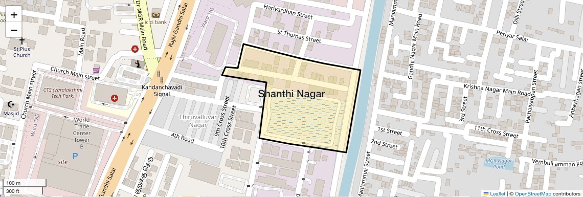 Check Time Travel of Shanthi Nagar, Chennai