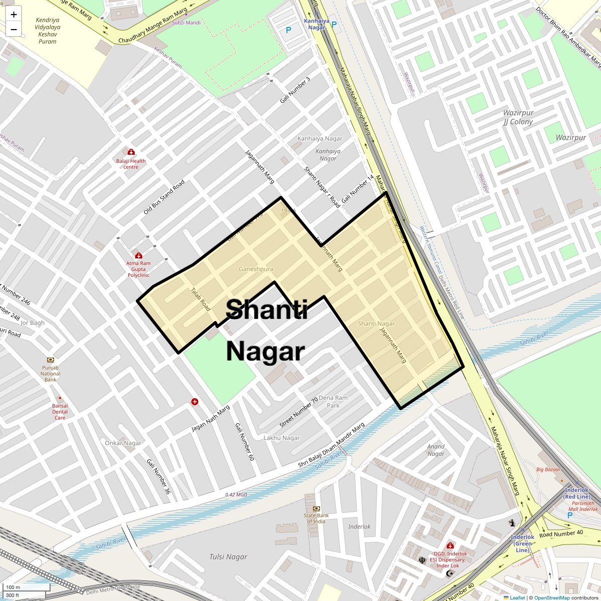 Check Time Travel of Shanti Nagar, Delhi