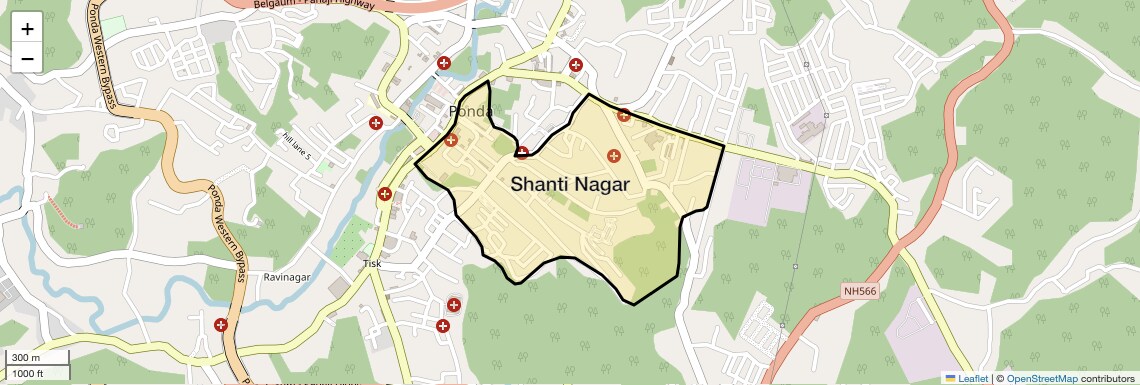 Shanti Nagar Map