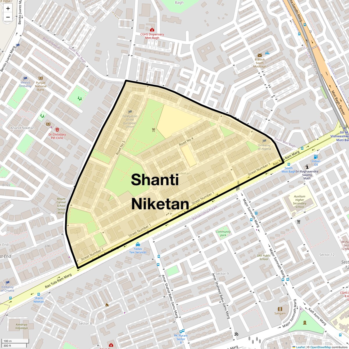 Check Time Travel of Shanti Niketan, Delhi