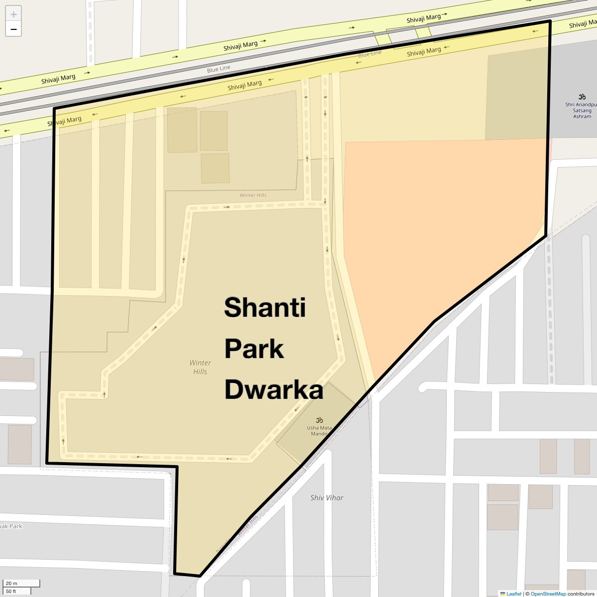 Check Time Travel of Shanti Park Dwarka, Delhi