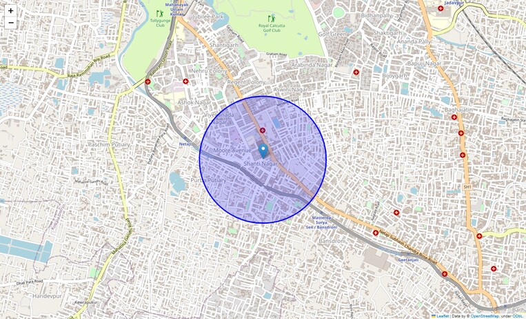 Location Map of Shantinagar