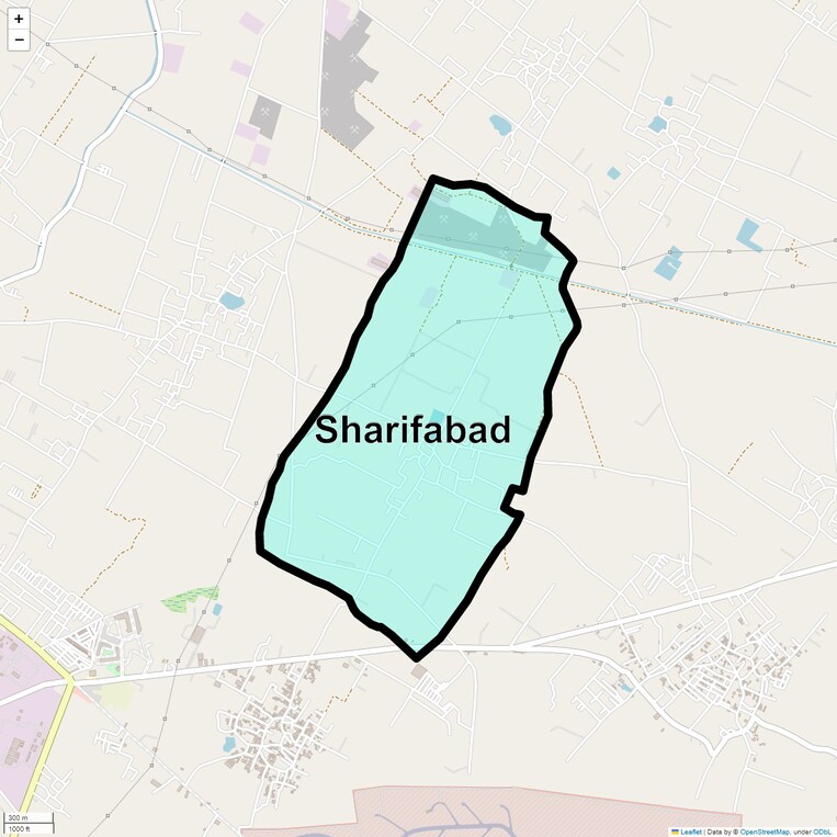 Location Map of Sharifabad