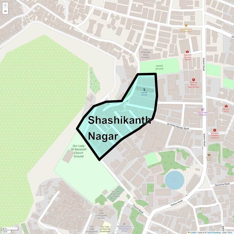 Location Map of Shashikanth Nagar