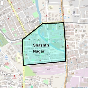 Location Map of Shashtri Nagar, Mumbai