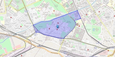 Location Map of Shastri Nagar, Delhi