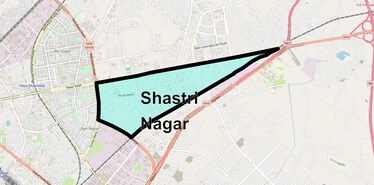 Location Map of Shastri Nagar, Ghaziabad