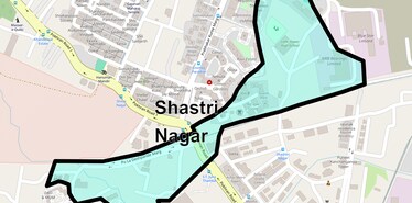 Location Map of Shastri Nagar, Thane