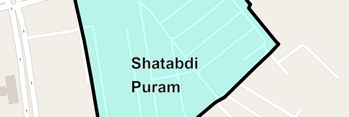 Location Map of Shatabdi Puram, Ghaziabad