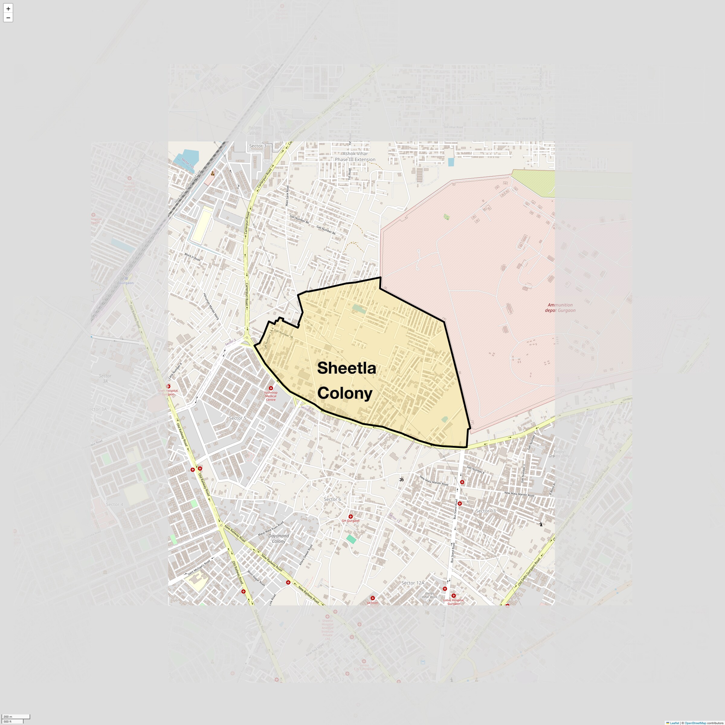 Check Time Travel of Sheetla Colony, Gurgaon