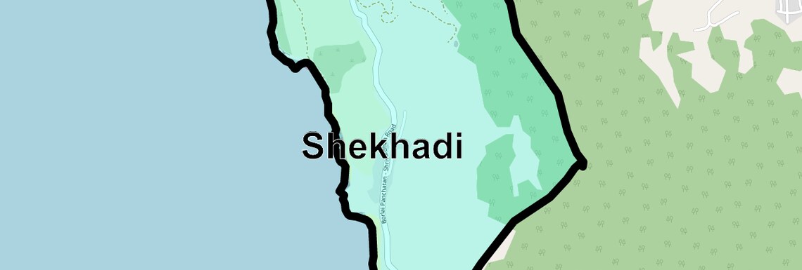 Location Map of Shekhadi, Navi Mumbai
