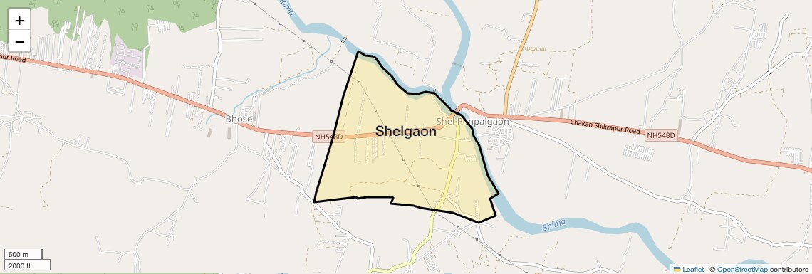 Location Map of Shelgaon, Pune