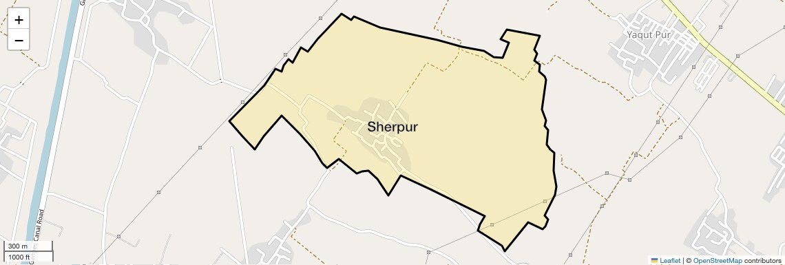 Location Map of Sherpur, Ghaziabad