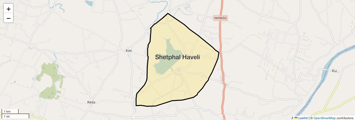 Location Map of Shetphal Haveli, Pune