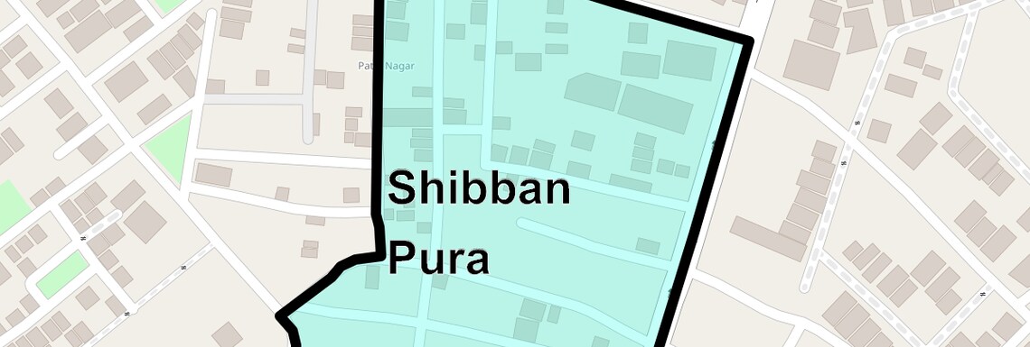 Location Map of Shibban Pura, Ghaziabad