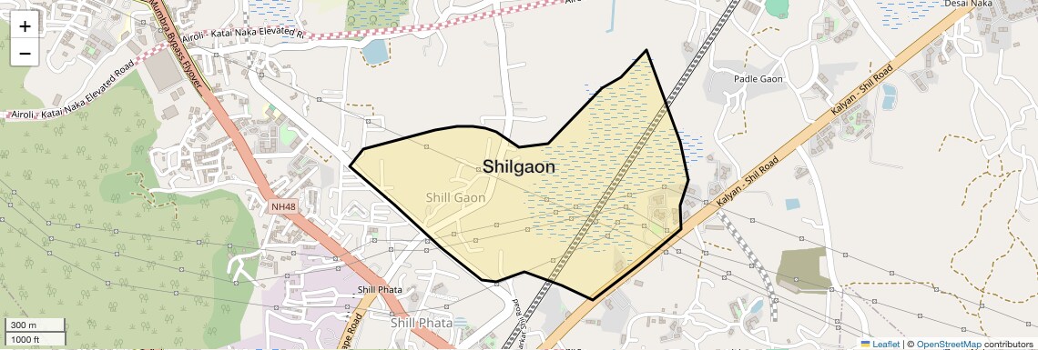 Location Map of Shilgaon, Thane