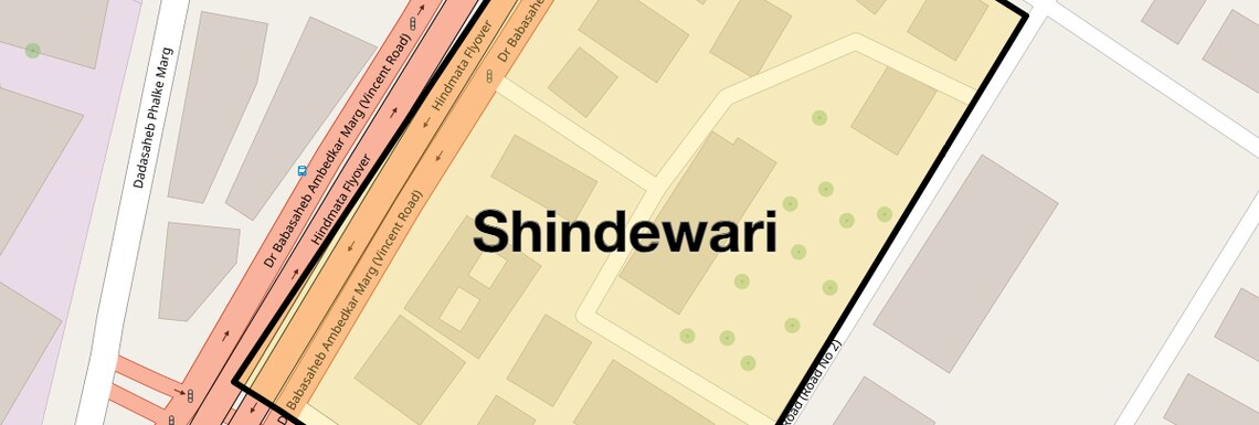 Location Map of Shindewari, Mumbai