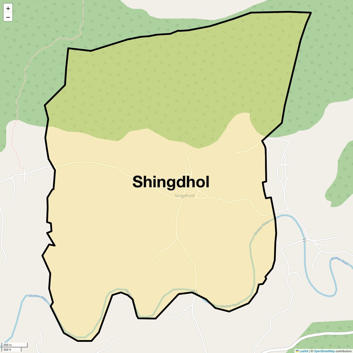 Location Map of Shingdhol, Navi Mumbai