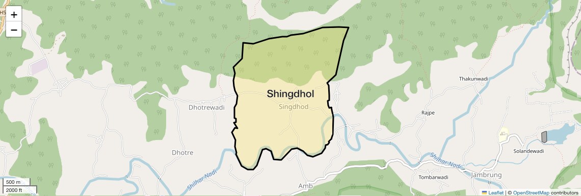 Location Map of Shingdhol, Navi Mumbai